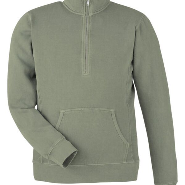 Unisex Pigment Dyed Fleece Quarter-Zip Thumbnail