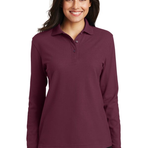 Women's Long Sleeve Polo Thumbnail