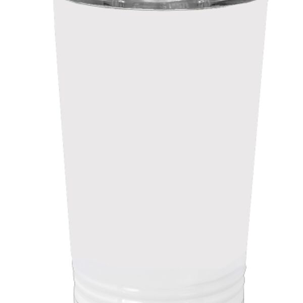 White Sublimatable 16 oz. Polar Camel Pint with Slider Lid Thumbnail