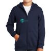 Youth Heavy Blend Full Zip Hooded Sweatshirt Thumbnail
