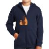 Youth Heavy Blend Full Zip Hooded Sweatshirt Thumbnail