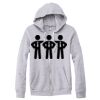 Adult Triblend Full-Zip Fleece Hooded Sweatshirt Thumbnail