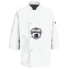 Eight Pearl Button Chef Coat with Thermometer Pocket Thumbnail