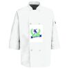 Eight Pearl Button Chef Coat with Thermometer Pocket Thumbnail