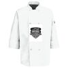 Eight Pearl Button Chef Coat with Thermometer Pocket Thumbnail