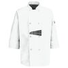 Eight Pearl Button Chef Coat with Thermometer Pocket Thumbnail