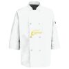 Eight Pearl Button Chef Coat with Thermometer Pocket Thumbnail