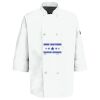 Eight Pearl Button Chef Coat with Thermometer Pocket Thumbnail