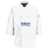 Eight Pearl Button Chef Coat with Thermometer Pocket Thumbnail