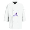 Eight Pearl Button Chef Coat with Thermometer Pocket Thumbnail