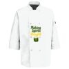 Eight Pearl Button Chef Coat with Thermometer Pocket Thumbnail
