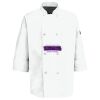 Eight Pearl Button Chef Coat with Thermometer Pocket Thumbnail