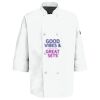Eight Pearl Button Chef Coat with Thermometer Pocket Thumbnail