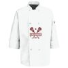 Eight Pearl Button Chef Coat with Thermometer Pocket Thumbnail