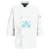 Eight Pearl Button Chef Coat with Thermometer Pocket Thumbnail