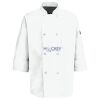 Eight Pearl Button Chef Coat with Thermometer Pocket Thumbnail