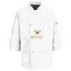 Eight Pearl Button Chef Coat with Thermometer Pocket Thumbnail