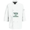 Eight Pearl Button Chef Coat with Thermometer Pocket Thumbnail