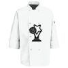 Eight Pearl Button Chef Coat with Thermometer Pocket Thumbnail