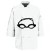 Eight Pearl Button Chef Coat with Thermometer Pocket Thumbnail