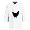 Eight Pearl Button Chef Coat with Thermometer Pocket Thumbnail