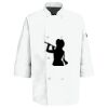 Eight Pearl Button Chef Coat with Thermometer Pocket Thumbnail