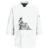 Eight Pearl Button Chef Coat with Thermometer Pocket Thumbnail