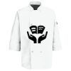 Eight Pearl Button Chef Coat with Thermometer Pocket Thumbnail