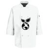 Eight Pearl Button Chef Coat with Thermometer Pocket Thumbnail