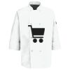 Eight Pearl Button Chef Coat with Thermometer Pocket Thumbnail