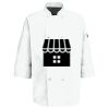 Eight Pearl Button Chef Coat with Thermometer Pocket Thumbnail
