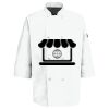 Eight Pearl Button Chef Coat with Thermometer Pocket Thumbnail