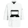 Eight Pearl Button Chef Coat with Thermometer Pocket Thumbnail