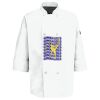 Eight Pearl Button Chef Coat with Thermometer Pocket Thumbnail