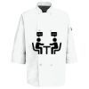 Eight Pearl Button Chef Coat with Thermometer Pocket Thumbnail