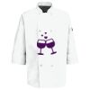 Eight Pearl Button Chef Coat with Thermometer Pocket Thumbnail