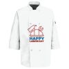 Eight Pearl Button Chef Coat with Thermometer Pocket Thumbnail