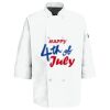 Eight Pearl Button Chef Coat with Thermometer Pocket Thumbnail