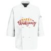 Eight Pearl Button Chef Coat with Thermometer Pocket Thumbnail