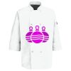 Eight Pearl Button Chef Coat with Thermometer Pocket Thumbnail
