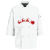 Eight Pearl Button Chef Coat with Thermometer Pocket Thumbnail