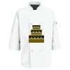 Eight Pearl Button Chef Coat with Thermometer Pocket Thumbnail