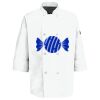 Eight Pearl Button Chef Coat with Thermometer Pocket Thumbnail