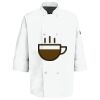 Eight Pearl Button Chef Coat with Thermometer Pocket Thumbnail