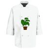 Eight Pearl Button Chef Coat with Thermometer Pocket Thumbnail