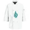 Eight Pearl Button Chef Coat with Thermometer Pocket Thumbnail