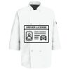 Eight Pearl Button Chef Coat with Thermometer Pocket Thumbnail