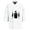 Eight Pearl Button Chef Coat with Thermometer Pocket Thumbnail