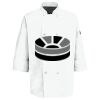 Eight Pearl Button Chef Coat with Thermometer Pocket Thumbnail