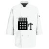 Eight Pearl Button Chef Coat with Thermometer Pocket Thumbnail
